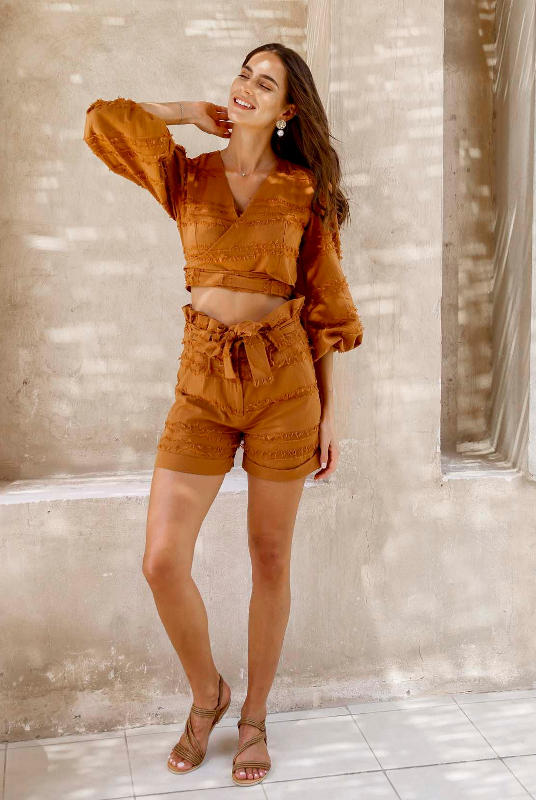 Elegances cotton summer beach top and short