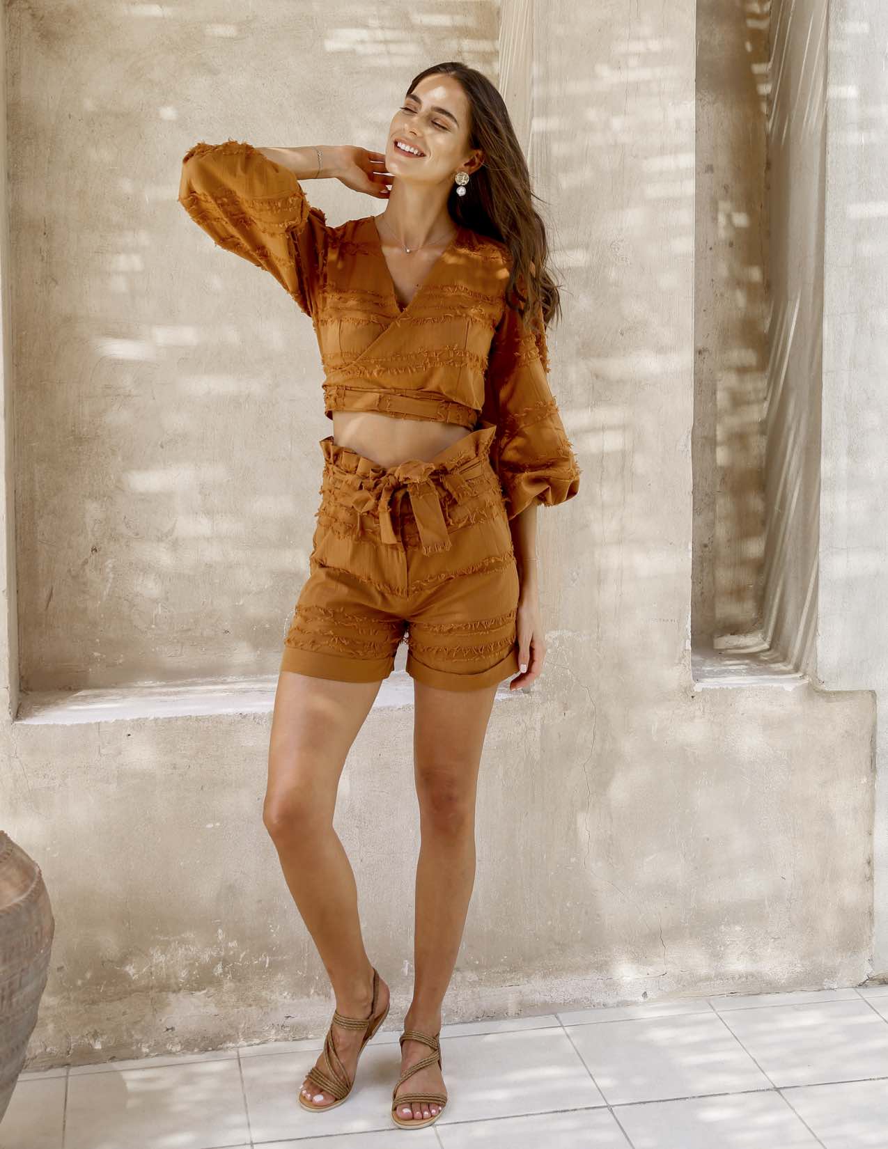 Elegances cotton summer beach top and short