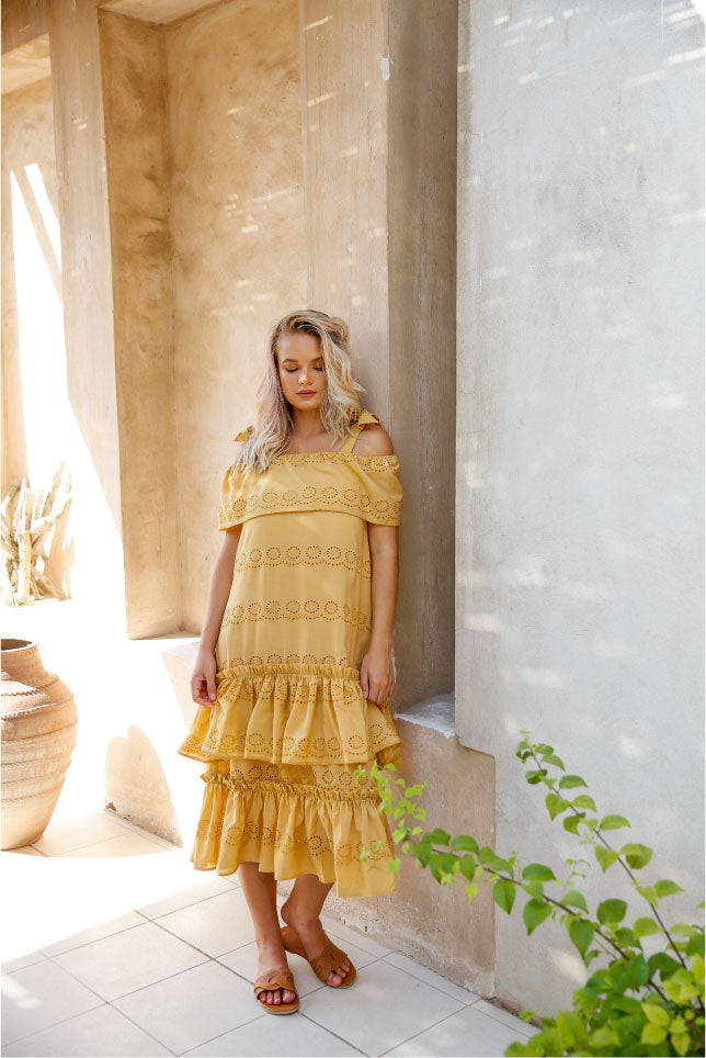 Elegances cotton summer dress online Dubai 