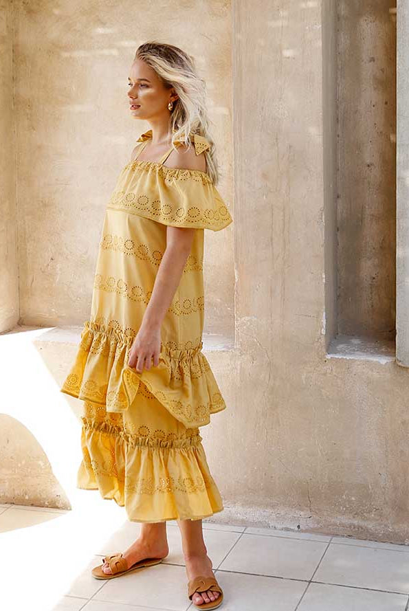 Elegances summer cotton dress dubai uae shop boutique