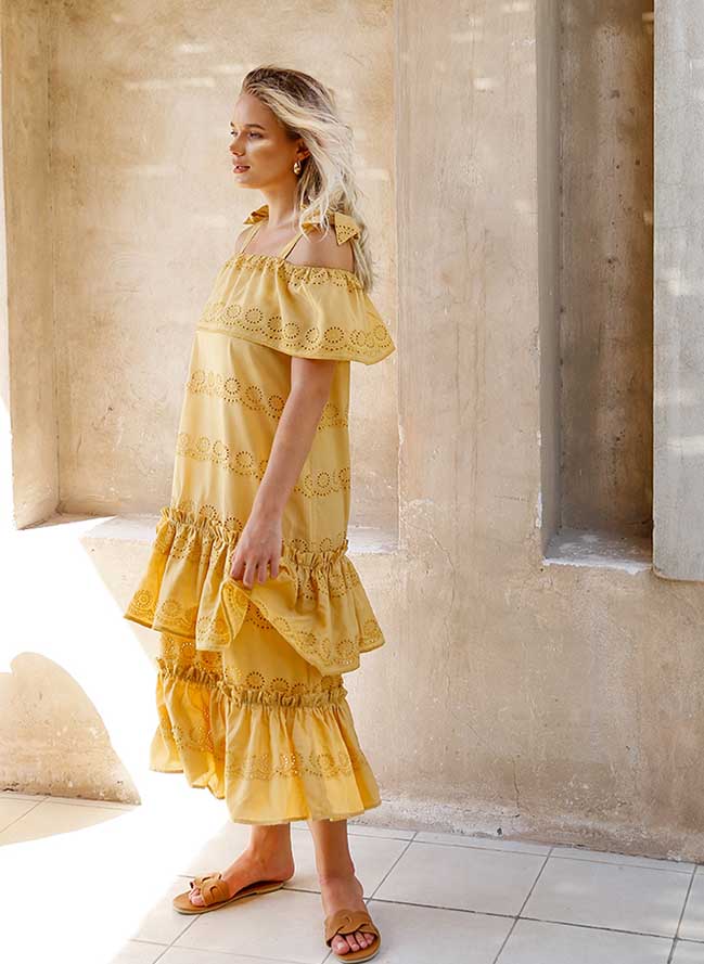 Elegances summer cotton dress dubai uae shop boutique