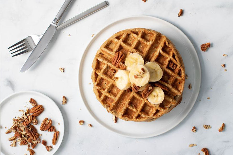Gluten and lactose free healthy waffle
