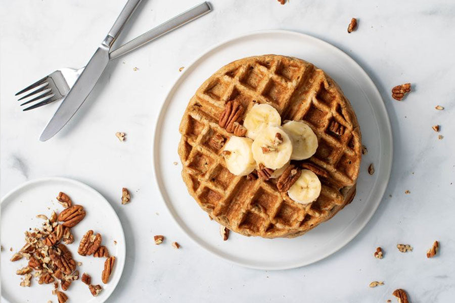 Gluten and lactose free healthy waffle