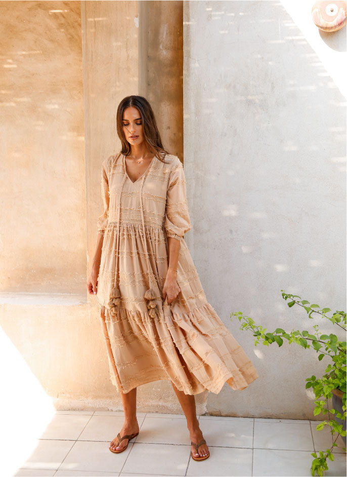 Elegance's boho beachwear dress Dubai 