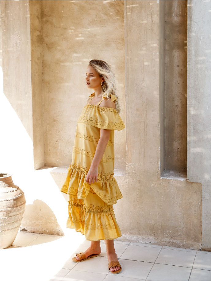 Elegances cotton summer dress online Dubai 